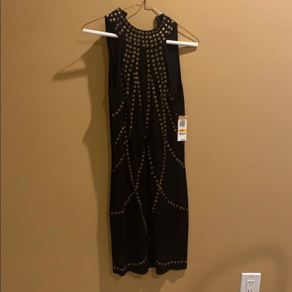Black studded dress